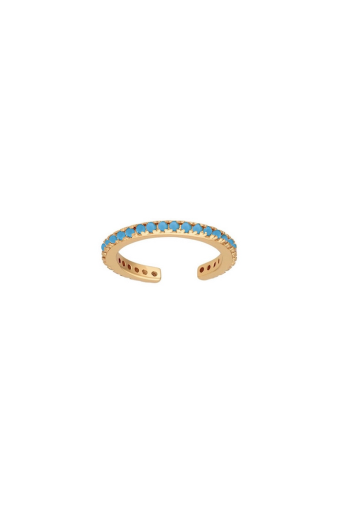 MAE / TURQUOISE PAVE EAR CUFF